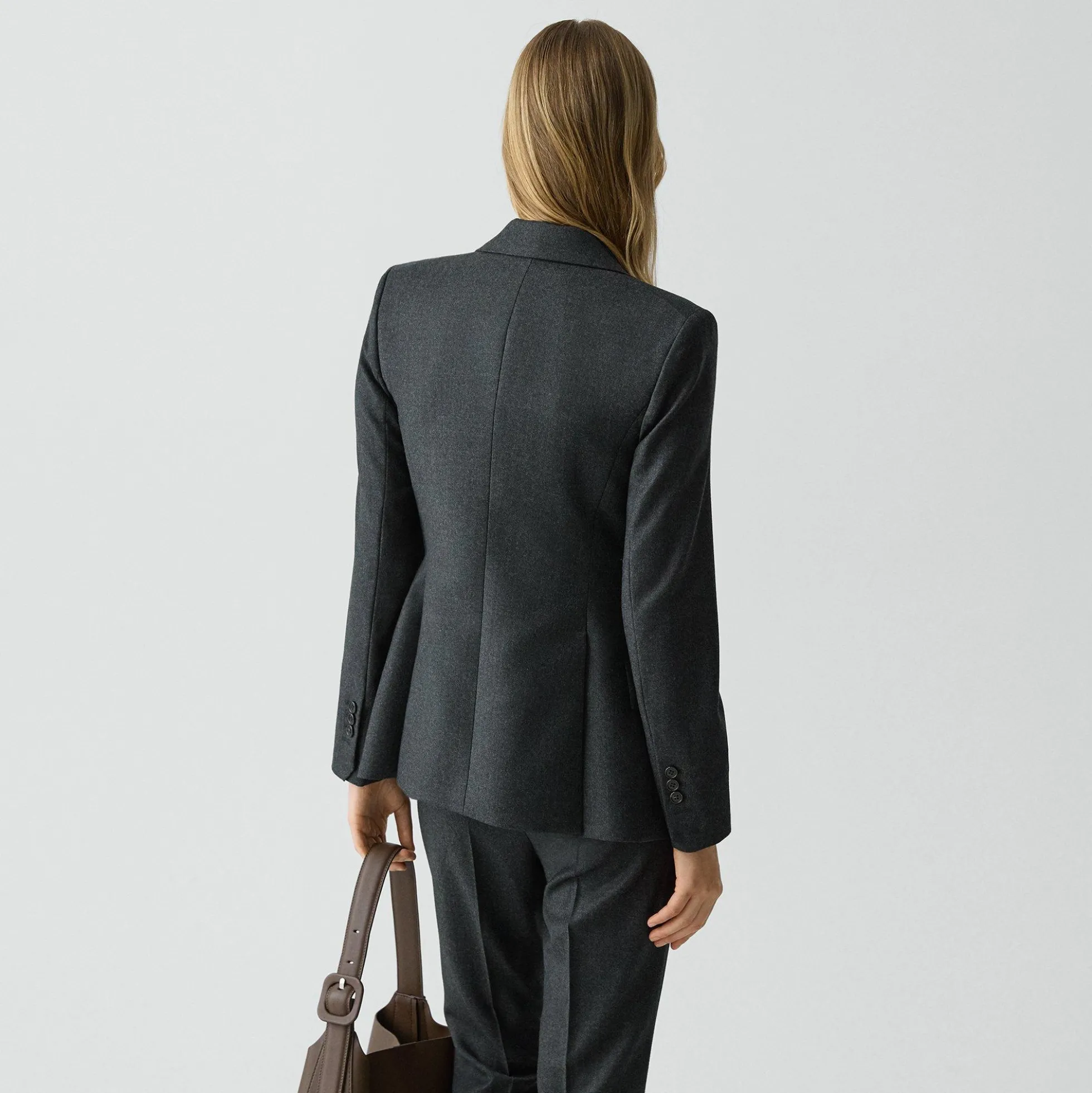 Lynnia Blazer in Sleek Flannel