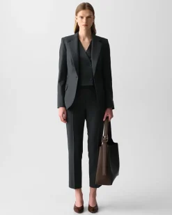 Lynnia Blazer in Sleek Flannel