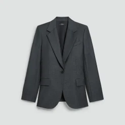 Lynnia Blazer in Sleek Flannel