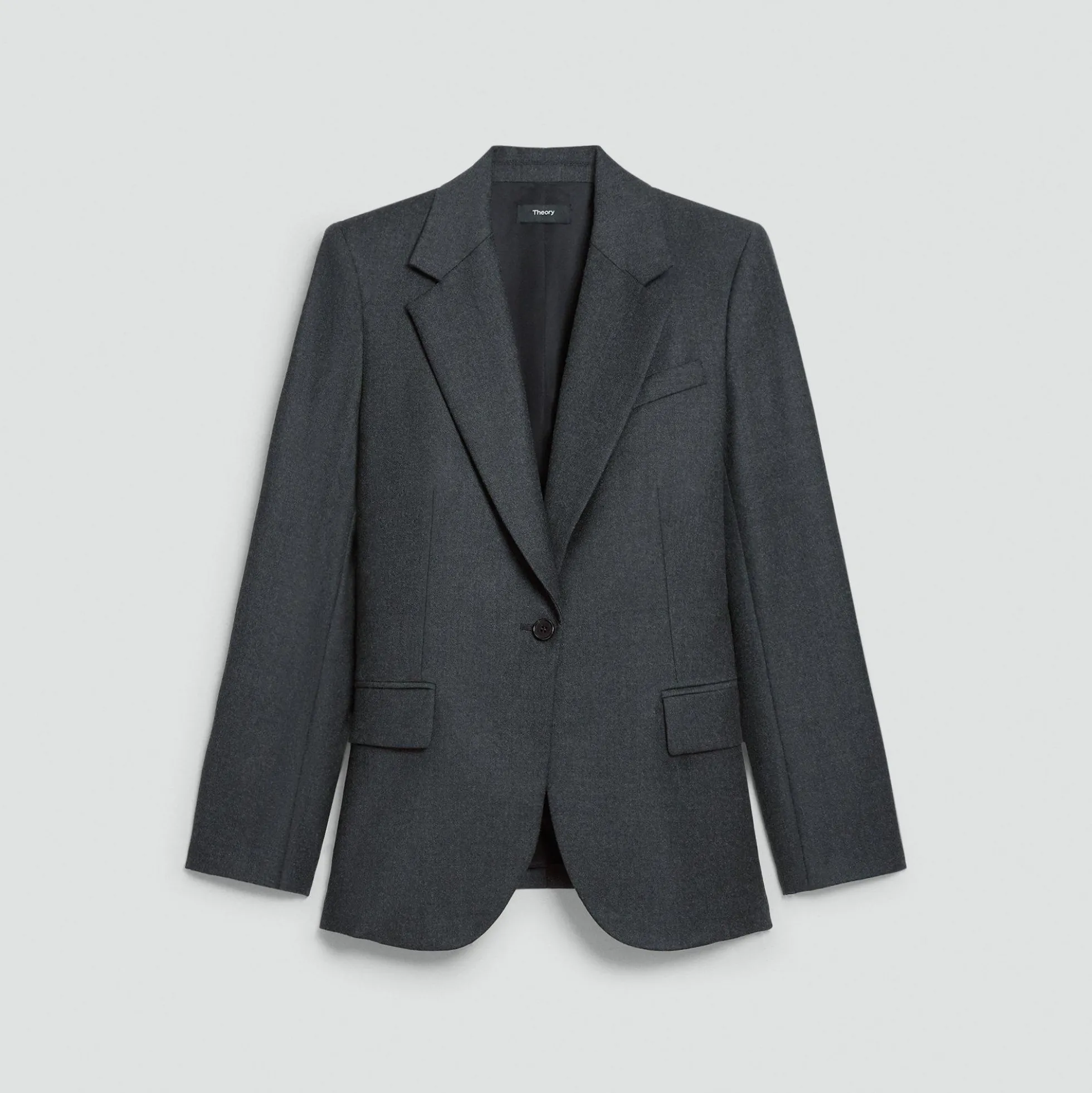 Lynnia Blazer in Sleek Flannel