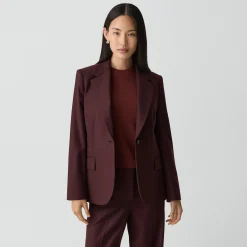 Lynnia Blazer in Sleek Flannel