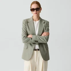 Lynnia Blazer in Wool Gabardine