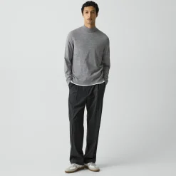 Mock Neck Sweater in Regal Wool