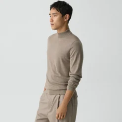 Mock Neck Sweater in Regal Wool