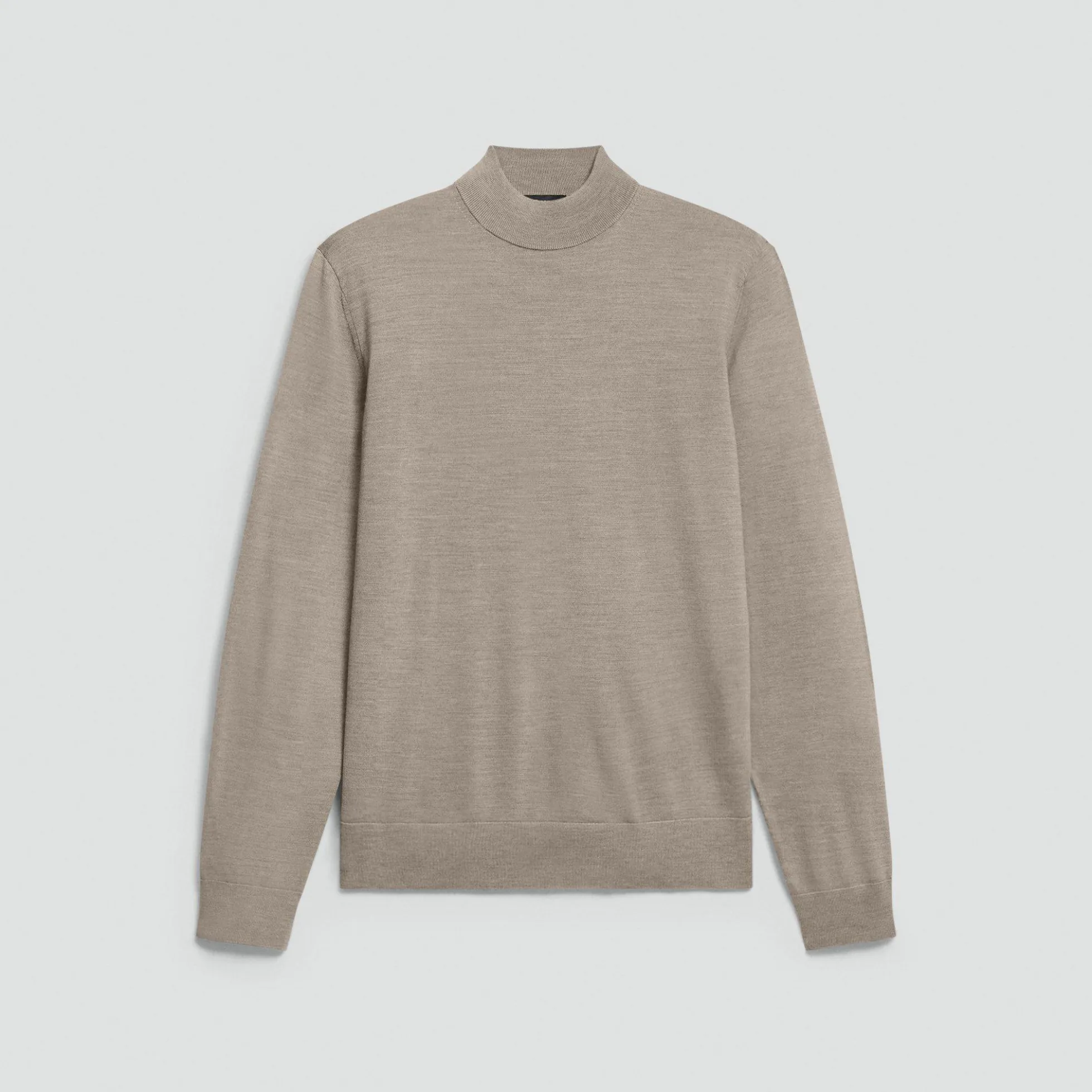 Mock Neck Sweater in Regal Wool