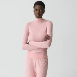 Mock Neck Top in Lounge Rib