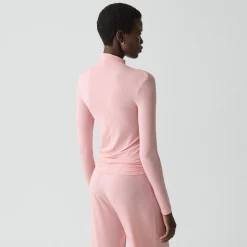 Mock Neck Top in Lounge Rib