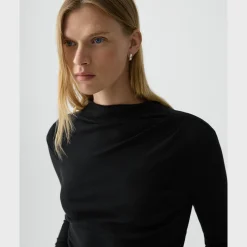 Mock Neck Top in Soft Rib