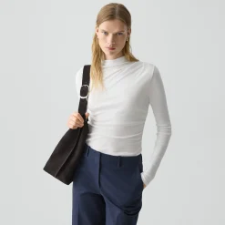 Mock Neck Top in Soft Rib