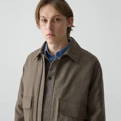 Modern Aviator Jacket in Dapper Wool
