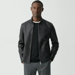 Morvek Zip Jacket in Leather