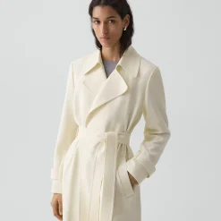 Oaklane Trench Coat in Admiral Crepe