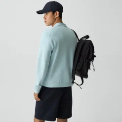 Open Collar Sweater in Light Bilen