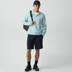 Open Collar Sweater in Light Bilen