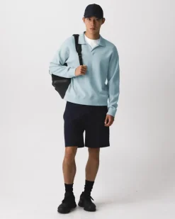Open Collar Sweater in Light Bilen
