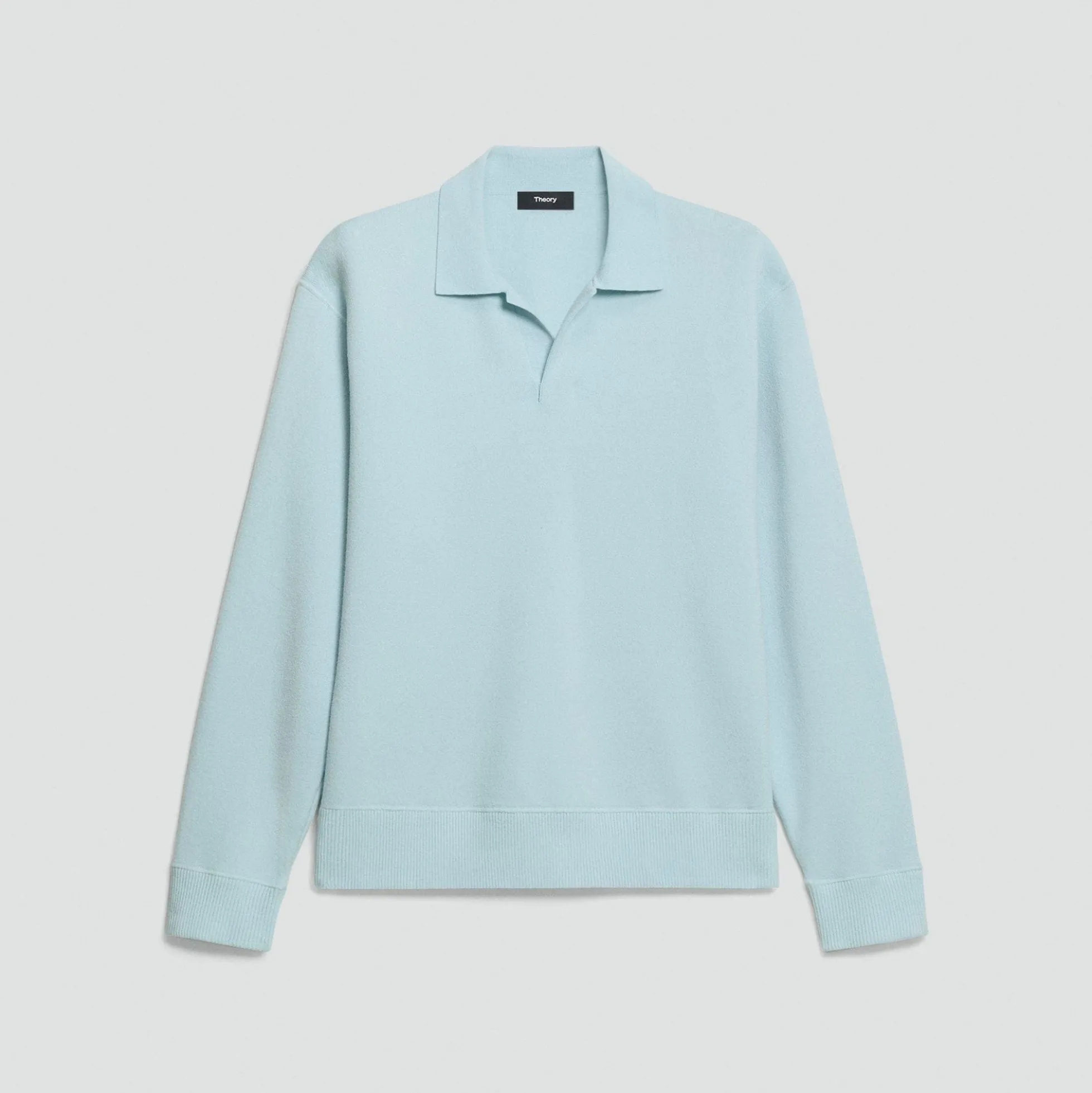 Open Collar Sweater in Light Bilen