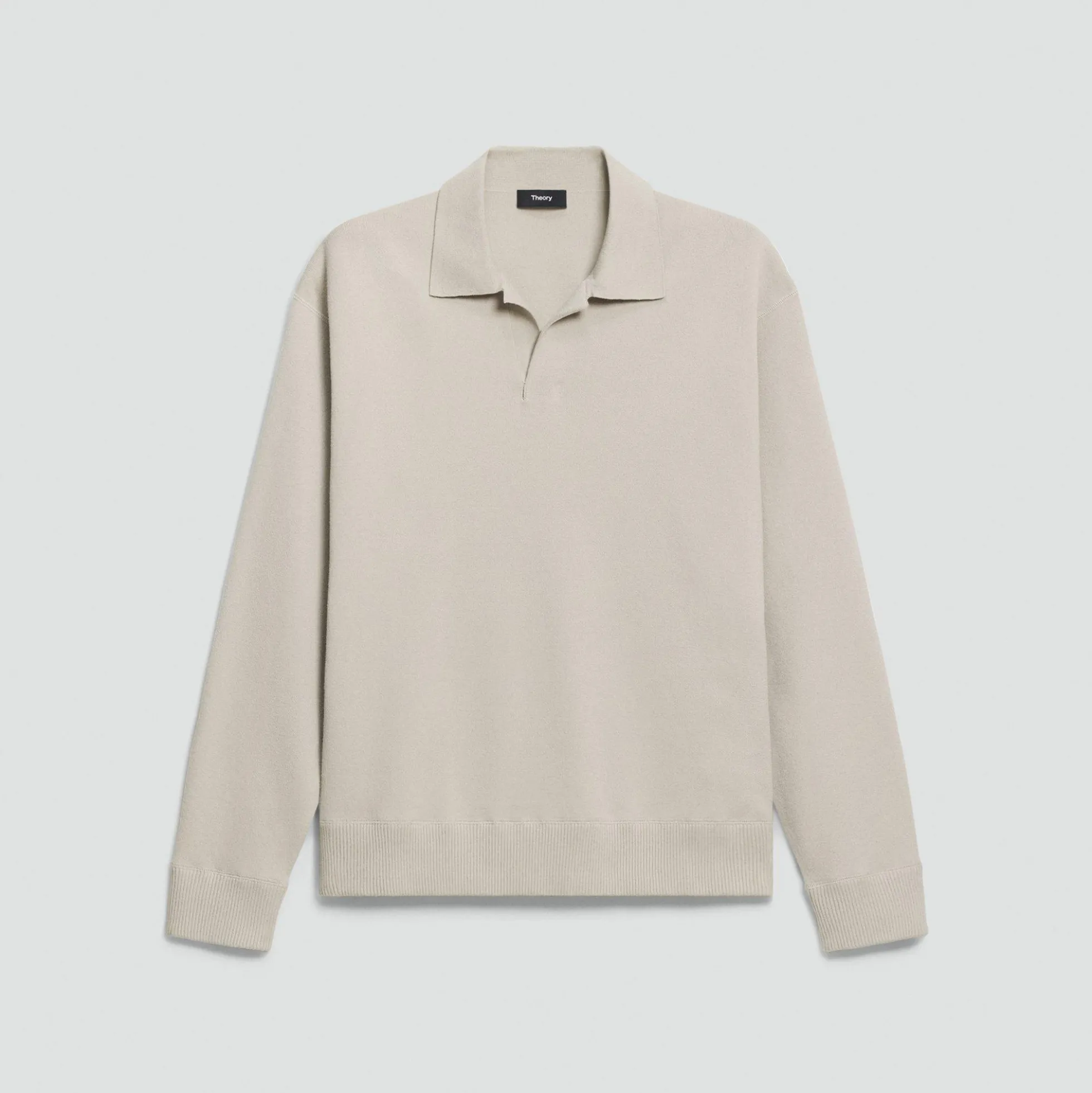 Open Collar Sweater in Light Bilen