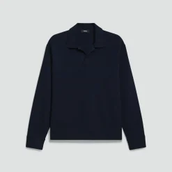 Open Collar Sweater in Light Bilen