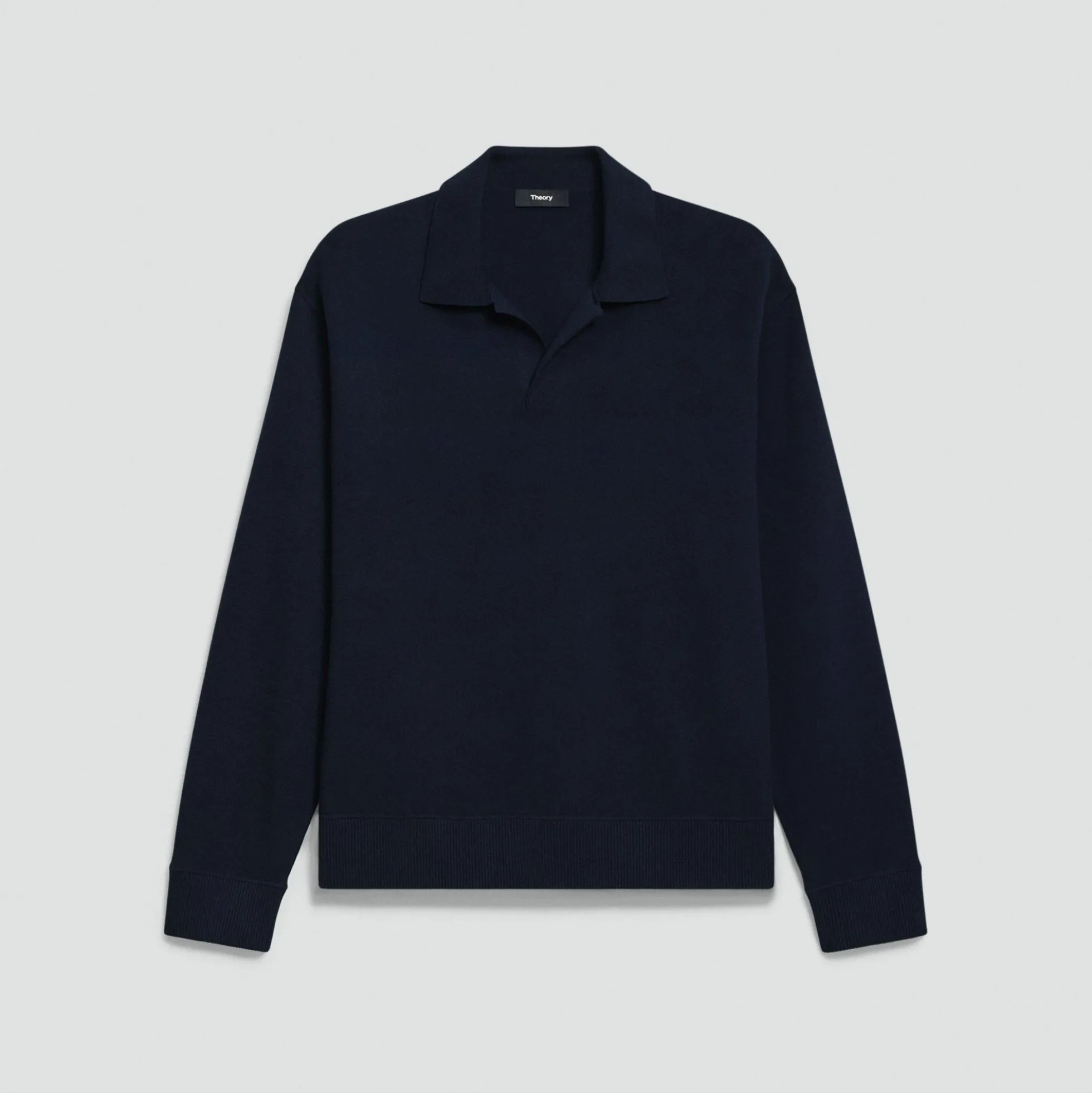 Open Collar Sweater in Light Bilen