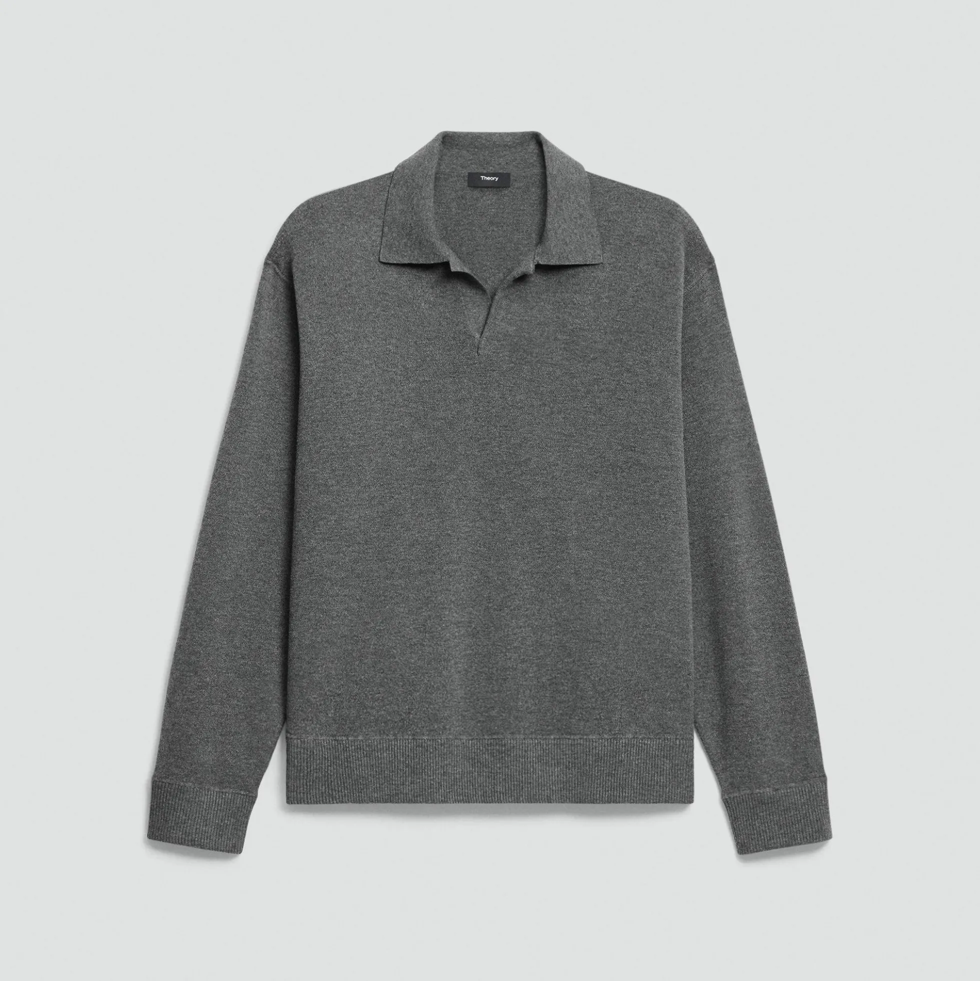 Open Collar Sweater in Light Bilen