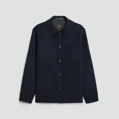 Overshirt in Double-Face Wool-Cashmere