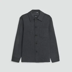Overshirt in Double-Face Wool-Cashmere