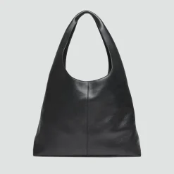 Oversized Hobo Bag in Leather
