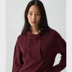 Oversized Hoodie in Felted Wool-Cashmere