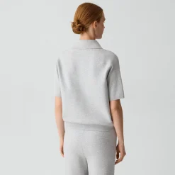 Oversized Polo Shirt in Light Bilen