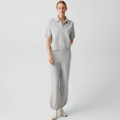 Oversized Polo Shirt in Light Bilen
