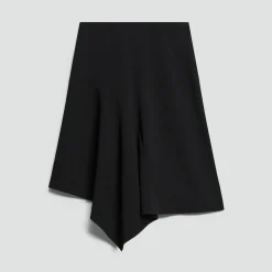 Panel Drape Skirt in Admiral Crepe