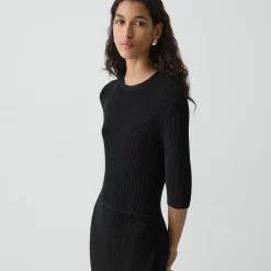 Paneled Dress in Stretch Knit