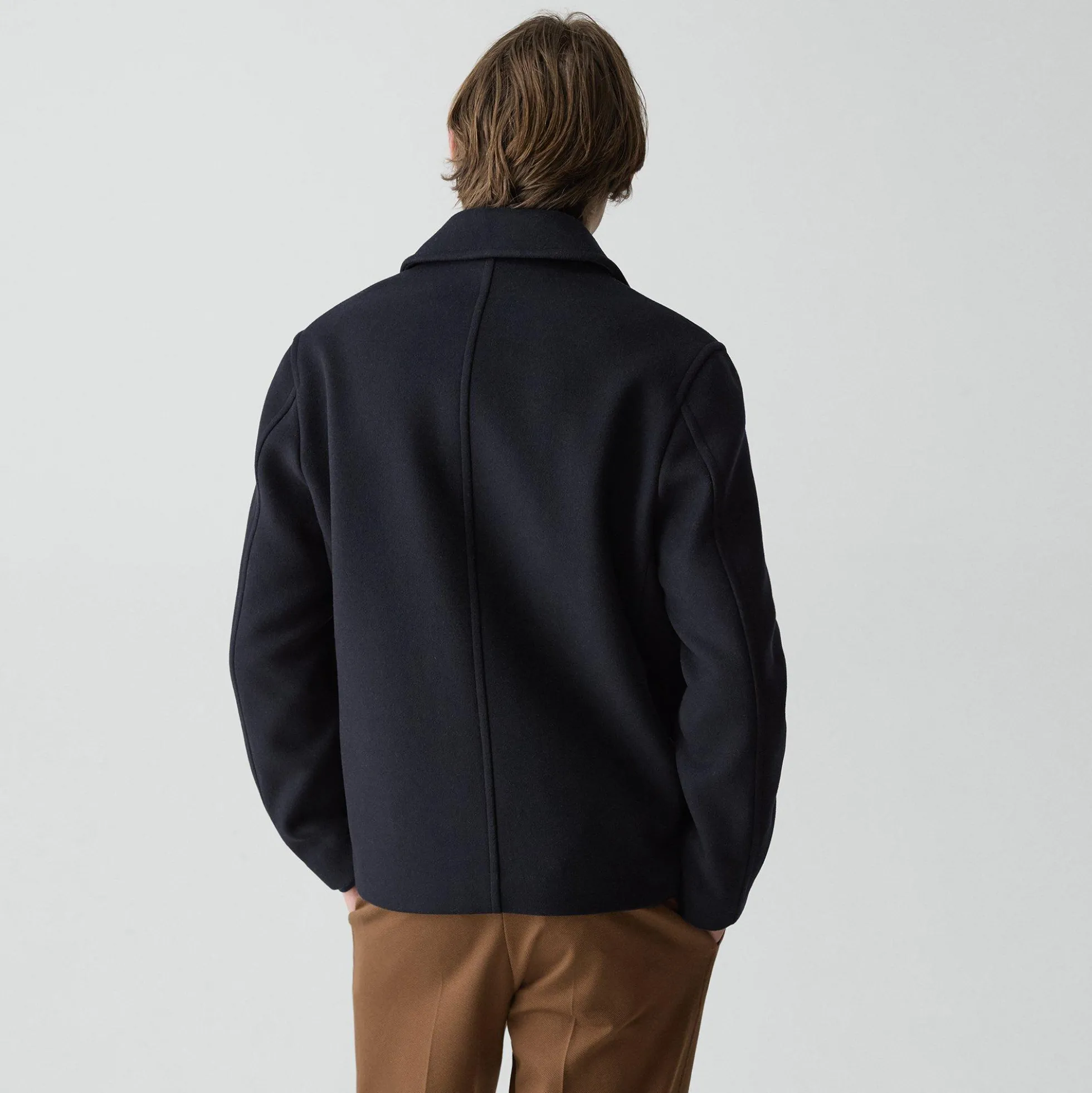 Peacoat in Plush Melton