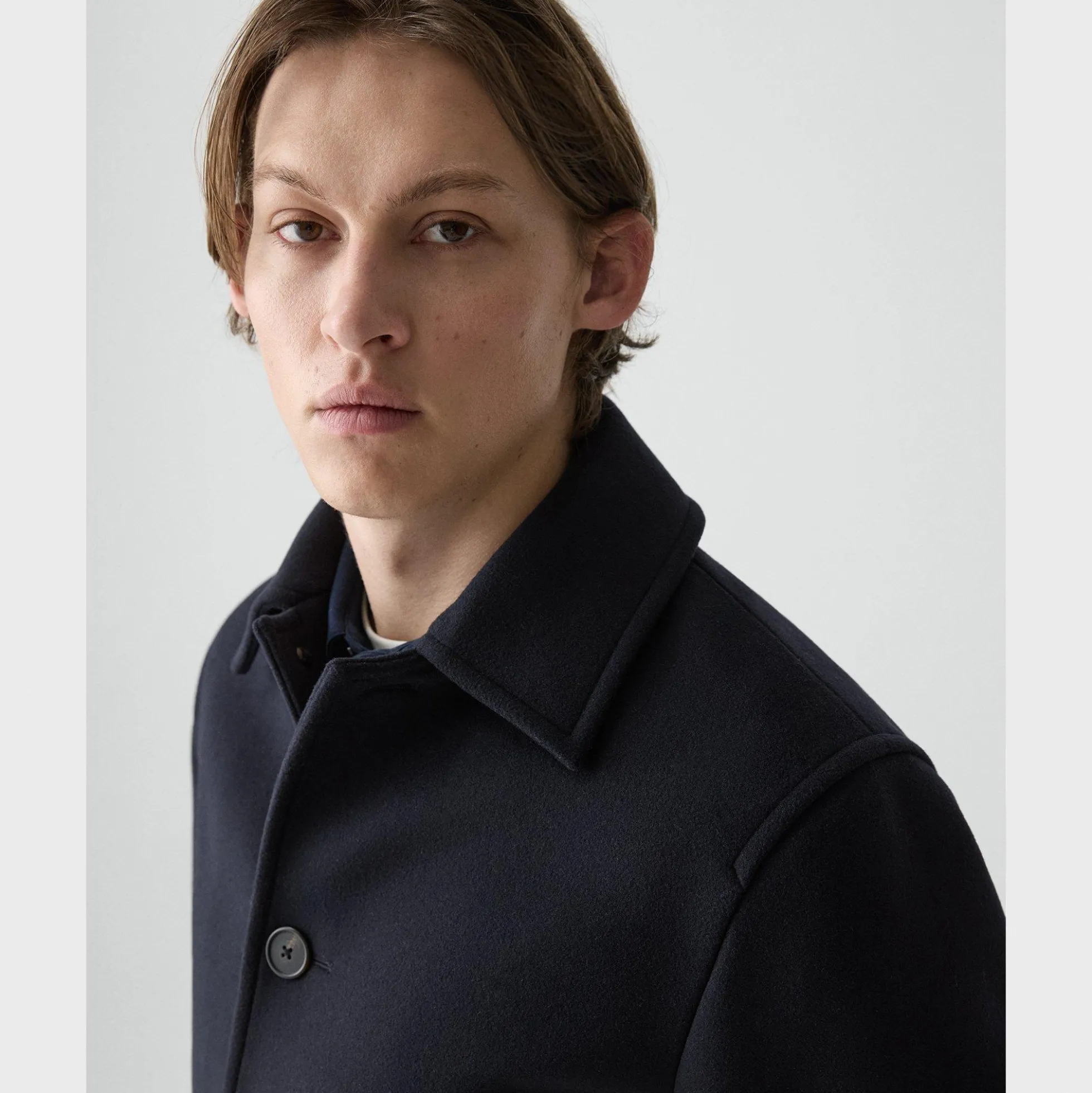 Peacoat in Plush Melton
