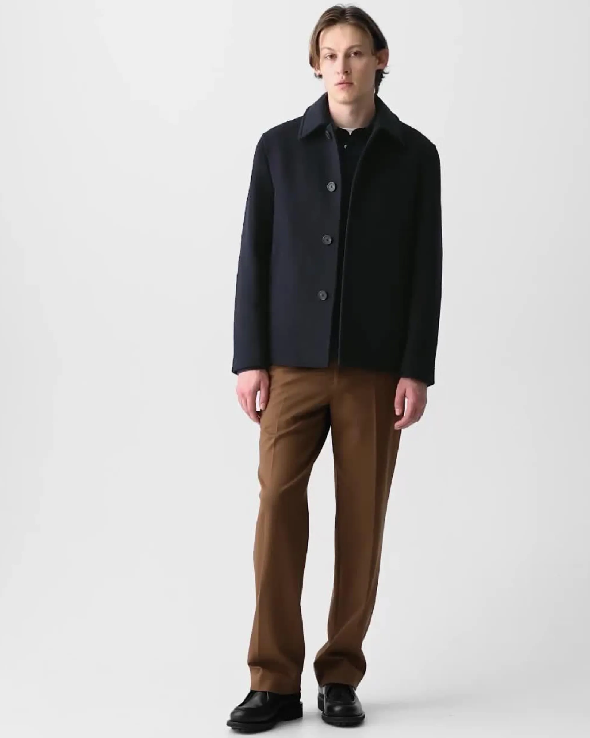Peacoat in Plush Melton