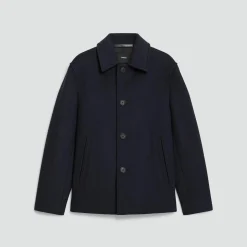 Peacoat in Plush Melton