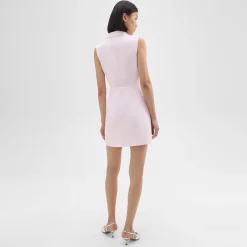 Peak Lapel Mini Dress in Admiral Crepe