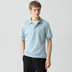 Polo Shirt in Cotton-Blend Jacquard