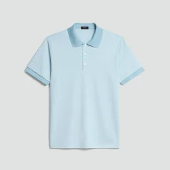 Polo Shirt in Cotton-Blend Jacquard