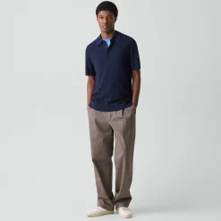 Polo Shirt in Silk-Cotton
