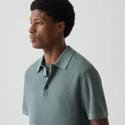 Polo Shirt in Silk-Cotton