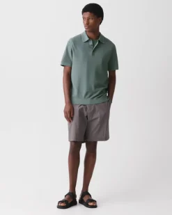 Polo Shirt in Silk-Cotton