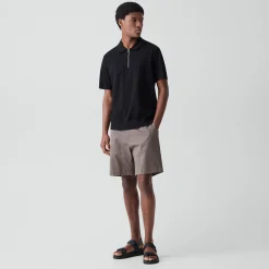 Quarter-Zip Polo Shirt in Light Bilen