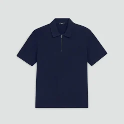 Quarter-Zip Polo Shirt in Light Bilen