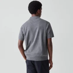 Quarter-Zip Polo Shirt in Light Bilen