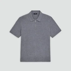 Quarter-Zip Polo Shirt in Light Bilen