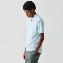 Quarter-Zip Polo Shirt in Light Bilen