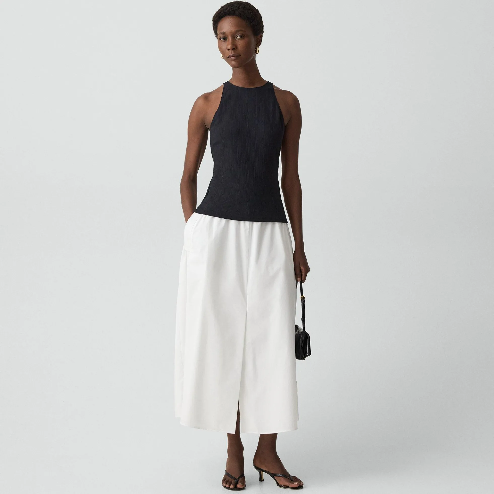Racerback Tank Top in Stretch Rib