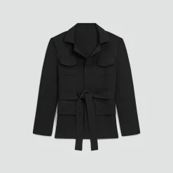 Relaxed Blazer in Crepe Knit