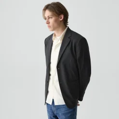 Relaxed Blazer in Stretch Wool